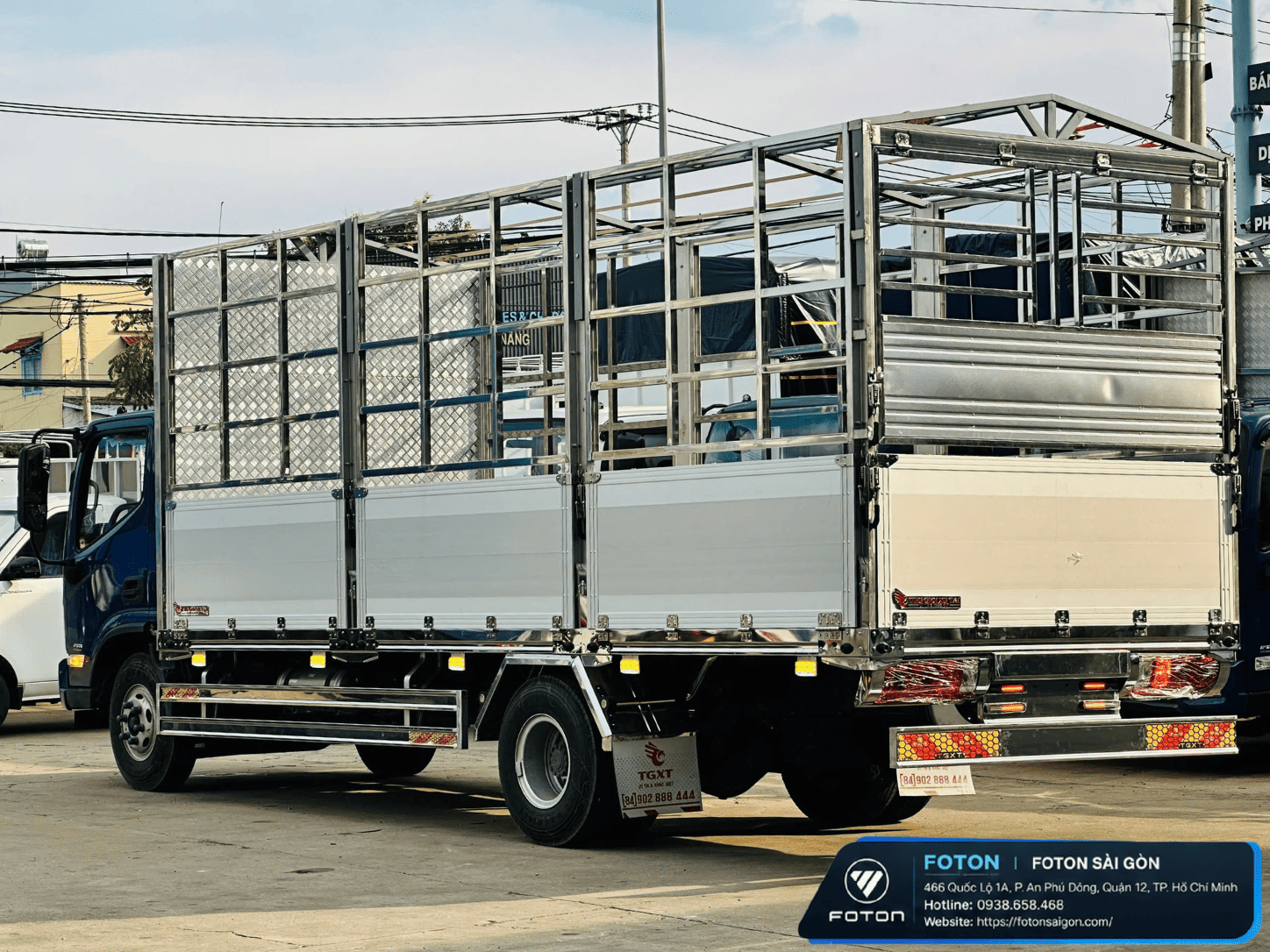 Foton Aumark S70L Tải 7T5 Thùng Mui Bạt Bửng Nhôm